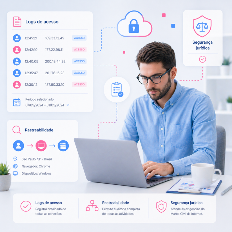Guest WiFi Compliance LGPD e Marco Civil Logs de Acesso