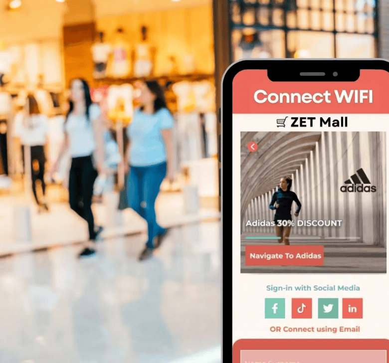 Guest Wifi engajamento do usuário